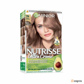 کیت رنگ مو گارنیر سری Nutrisse Ultra Creme شماره 7N پایه رنگ خرمایی طبیعی