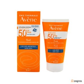 فلوئید ضد آفتاب اون Avene با +SPF50 مناسب پوست حساس معمولی تا مختلط 50 میل