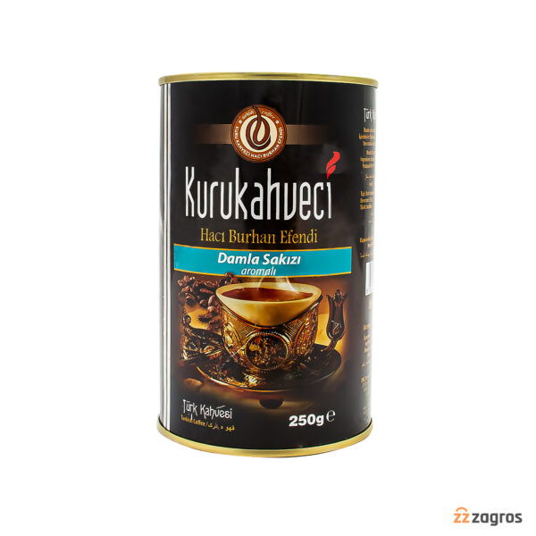 قهوه ترک حاجی برهان افندی سری Kurukahveci با طعم آدامس ماستیک 250 گرم