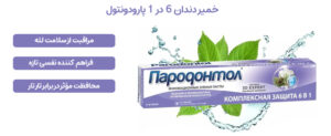 خمیر دندان 6 در 1 پارودونتول Pro Expert حاوی عصاره کاج 124 گرم
