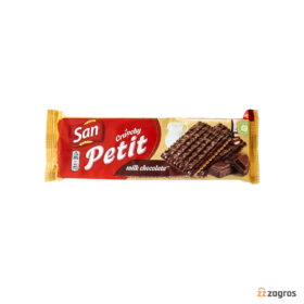بیسکویت با روکش شکلات شیری سان مدل Petit وزن 138 گرم بیسکویت با روکش شکلات شیری سان مدل Petit وزن 138 گرم