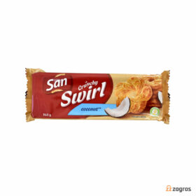 بیسکویت نارگیلی سان مدل Swirl وزن 168 گرم بیسکویت نارگیلی سان مدل Swirl وزن 168 گرم