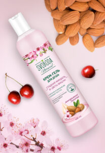 شامپو بدن اسوبودا حاوی شیر بادام و عصاره شکوفه گیلاس 430 میل