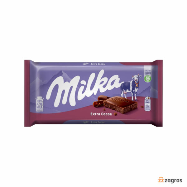 شکلات میلکا مدل Extra Cocoa وزن 100 گرم