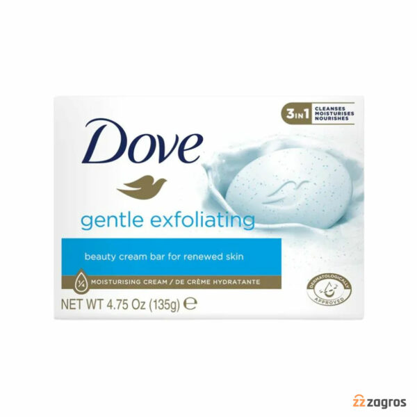 صابون داو مدل Gentle Exfoliating وزن 135 گرم