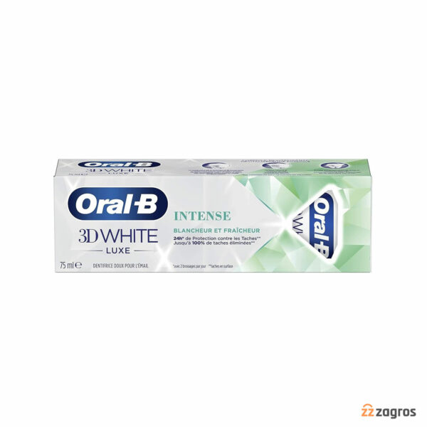 خمیر دندان اورال بی سری 3d White Luxe مدل Intense حجم 75 میل
