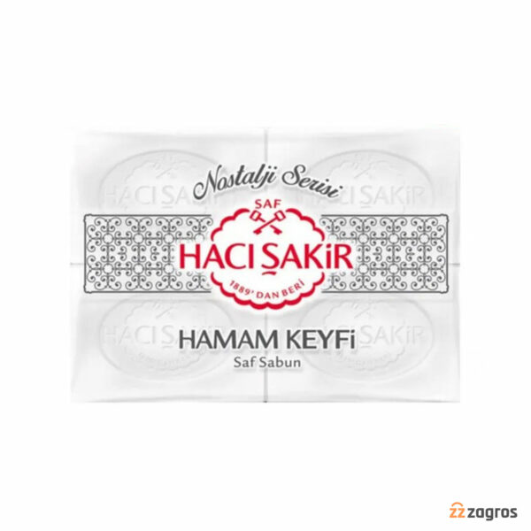 صابون حاجی شاکر مدل Hamam Keyfi بسته 4 عددی