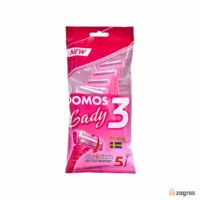 خودتراش زنانه 3 تیغه دوموس بسته 5 عددی