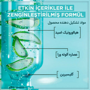 شوینده کرمی صورت گارنیر حاوی هیالورونیک اسید مناسب پوست معمولی و خشک 250 میل