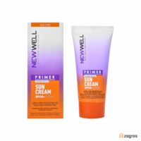 پرایمر و ضد آفتاب نیوول +spf50 بی رنگ مناسب انواع پوست 50 میل