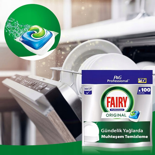 قرص ماشین ظرفشویی فیری مدل اورجینال Original بسته 100 عددی