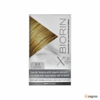 کیت رنگ مو بیورین Biorin شماره 8.0 رنگ بلوند روشن