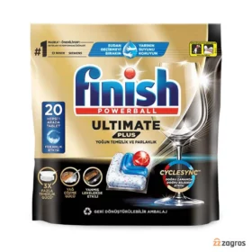 قرص ماشین ظرفشویی فینیش مدل Ultimate Plus بسته 20 عددی