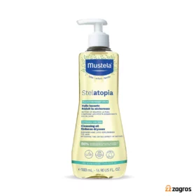 روغن حمام پاک کننده و نرم کننده پوست نوزاد موستلا مدل استلاتوپیا 500 میل