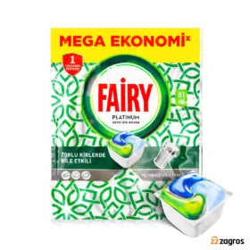 قرص ماشین ظرفشویی فیری پلاتینیوم Platinum بسته 81 عددی