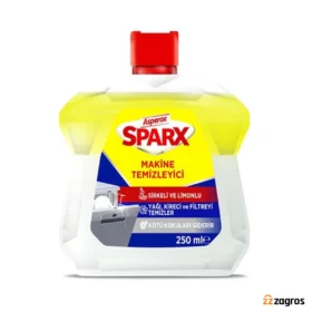 مایع جرم‌ گیر ماشین ظرفشویی آسپروکس Asperox SPARX با رایحه لیمو 250 میل