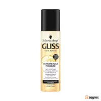 اسپری روغن دو فاز گره باز کن موی گلیس مدل Ultimate Huile Précieuse مناسب موهای خشک ۲۰۰ میل