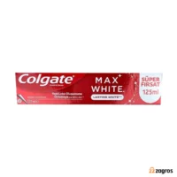 خمیر دندان سفید کننده کلگیت مدل Max White حجم ۱۲۵ میل