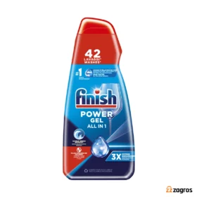 ژل ماشین ظرفشویی فینیش مدل POWER GEL ALL in 1 حجم 940 میل 42 بار مصرف