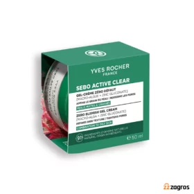 ژل کرم ضد لک و روشن کننده پوست ایوروشه مدل Sebo Active Clear مناسب برای انواع پوست - 50 میلی لیتر