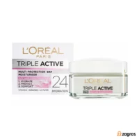 کرم مرطوب کننده روزانه لورال مدل Uc Etkili Günlük مناسب پوست خشک و حساس ۵۰ میل