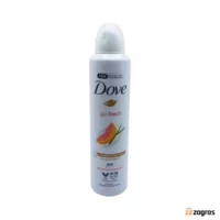 اسپری ضد تعریق زنانه داو مدل Go Fresh رایحه گریپ‌فروت و علف لیمو حجم ۲۵۰ میل
