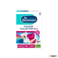 دستمال محافظ رنگ ماشین لباسشویی دکتر بکمن تثبیت کننده رنگ لباس بسته ۱۰ عددی