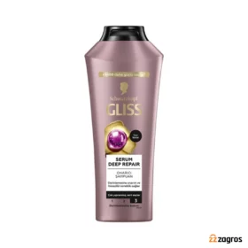 شامپو ترمیم کننده و ابریشمی کننده مو گلیس مدل Serum Deep Repair حجم 400 میل