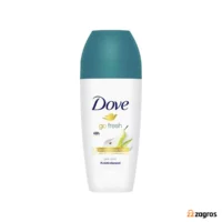مام رولی ضد تعریق زنانه داو حاوی عصاره گلابی و آلوئه ورا مدل Go Fresh حجم ۵۰ میل