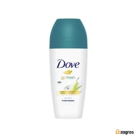 مام رولی ضد تعریق زنانه داو حاوی عصاره گلابی و آلوئه ورا مدل GO FRESH حجم 50 میل