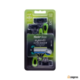 خودتراش مردانه 6 تیغه مستر شیو بسته ۳ عددی خودتراش مردانه 6 تیغه مستر شیو بسته ۳ عددی