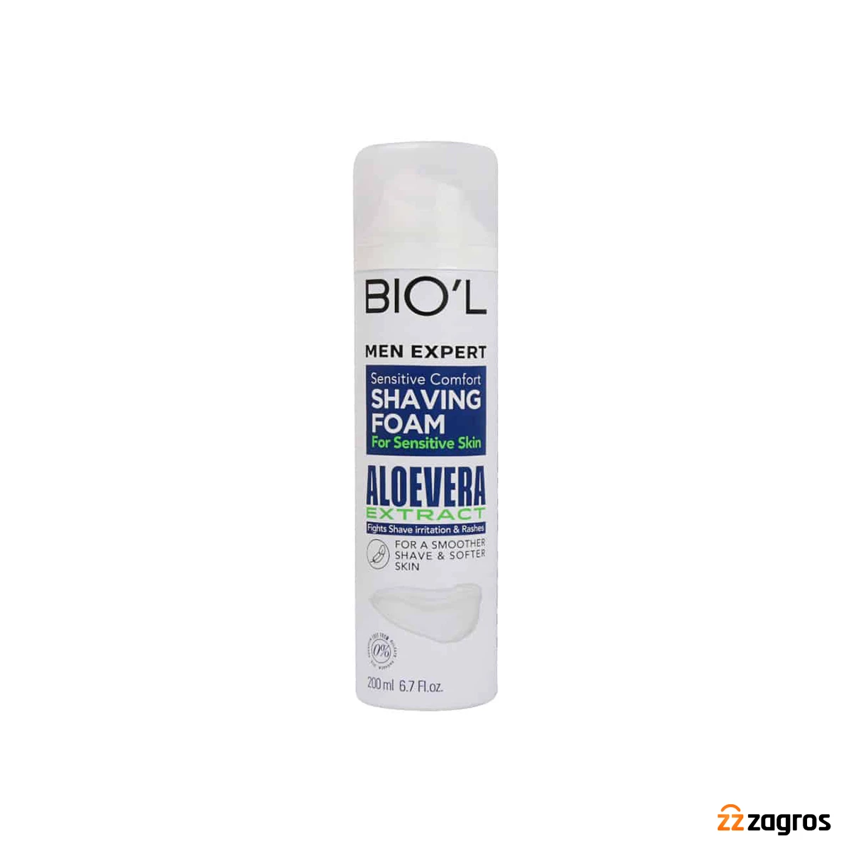 فوم اصلاح مردانه بیول حاوی عصاره آلوئه ورا برای پوست حساس
