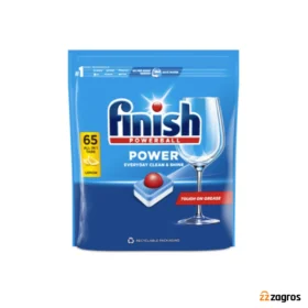 قرص ماشین ظرفشویی فینیش پاور بال finish power all in 1 بسته 65عددی