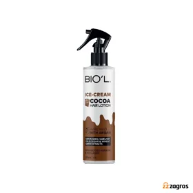 لوسیون موی بیول مناسب موهای رنگ شده و آسیب دیده مدل بستنی شکلاتی 250 میل