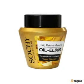 ماسک مو SOCHY سوچی مدل Saç Bakım Maskesi OIL-ELIXIR مناسب موهای آسیب دیده 300 میل ماسک مو SOCHY سوچی مدل Saç Bakım Maskesi OIL-ELIXIR مناسب موهای آسیب دیده 300 میل