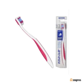 مسواک آل وایت Allwhite مدل shinywhite با برس متوسط مسواک آل وایت Allwhite مدل shinywhite با برس متوسط