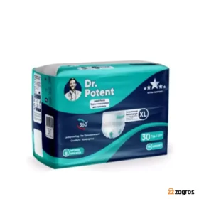 پوشک شورتی بزرگسال دکتر پوتنت Dr. Potent Hasta Bezleri سایز ایکس لارج بسته 30 عددی.