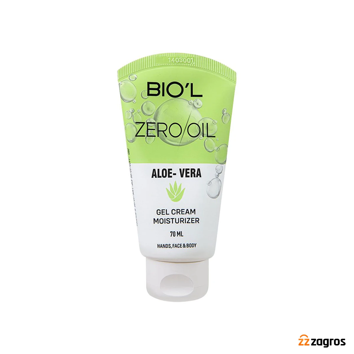 ژل کرم مرطوب کننده حاوی عصاره آلوئه ورا بیول مناسب انواع پوست حجم ۷۰ میل