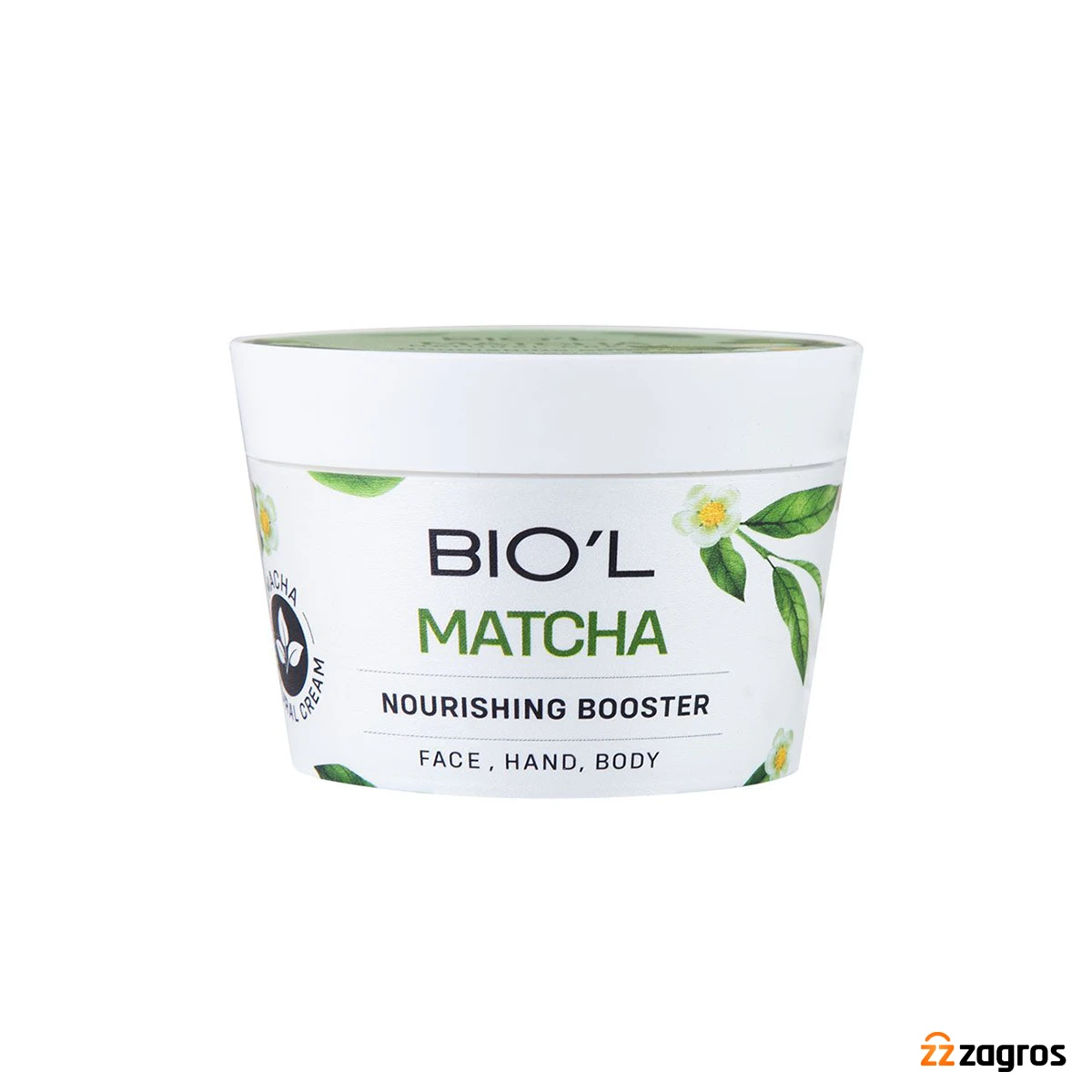 کرم مرطوب کننده کاسه ای عصاره ماچا و روغن ماکادمیا بیول ۲۰۰میل