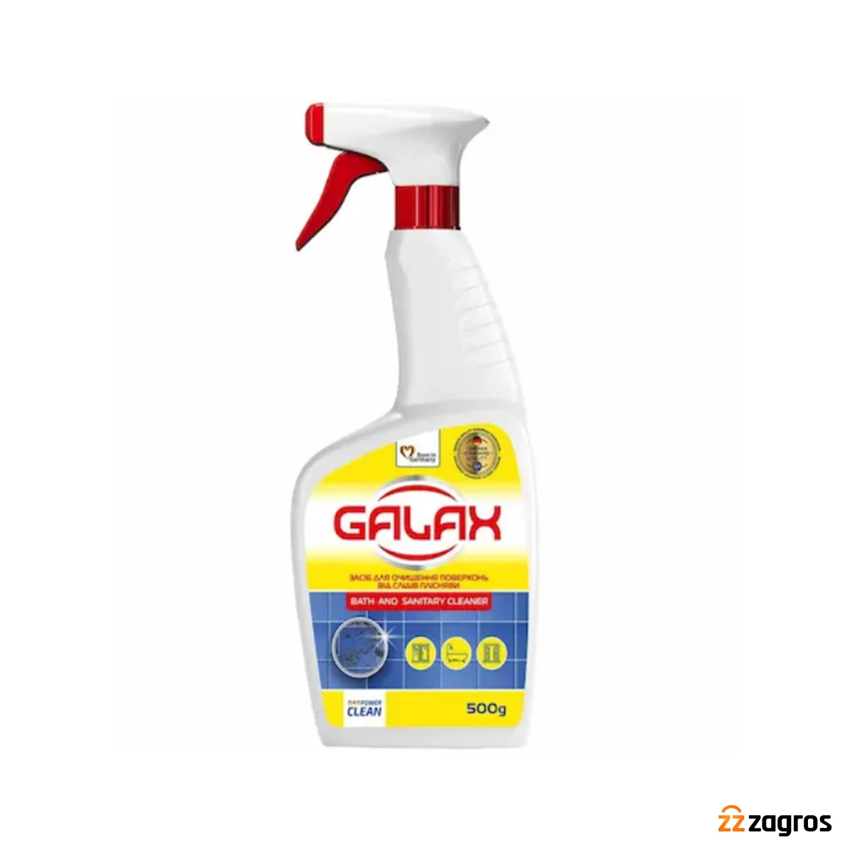 اسپری پاک کننده حمام وسرویس بهداشتی گالاگس ۷۵۰ گرم Galax Bath & Cleaner