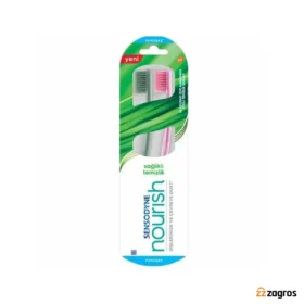 مسواک سنسوداین مدل SENSODYNE Nourish با برس نرم (پک دوتایی)