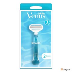 خود تراش مردانه ژیلت 3 تیغ مدل Venus Smooth به همراه دو تیغ یدک
