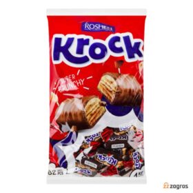 شکلات روشن با مغز بادام زمینی مدل krock بسته 1 کیلویی