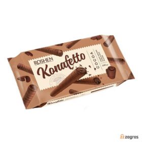 ویفر رولی روشن مدل Konafetto با طعم کاکائو 140 گرم