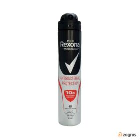 اسپری ضد تعریق مردانه رکسونا مدل ANTIBACTERIAL PROTECTION حجم 200 میل