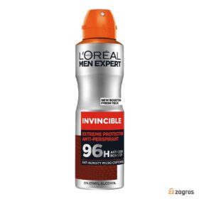 اسپری ضد تعریق مردانه لورآل مدل INVINCIBLE SPORT حجم 150 میل