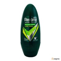رولی ضد تعریق مردانه رکسونا ۷۲ ساعته مدل Natural Fresh Lime Cool حجم ۴۵ میل