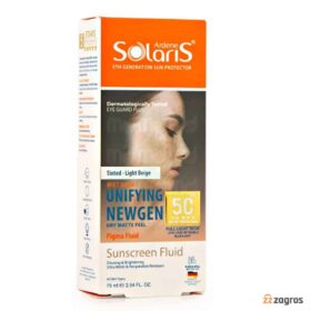 فلوئید ضد آفتاب روشن کننده پوست رنگی بژ روشن SPF50 سولاریس آردن 75 میل