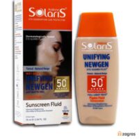 فلوئید ضد آفتاب روشن کننده پوست رنگی بژ طبیعی Spf50 سولاریس آردن ۷۵ میل