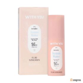 فلوئید ضد آفتاب ویت یو مدل فیوژن واتر بدون رنگ با SPF50 حجم 30 میل